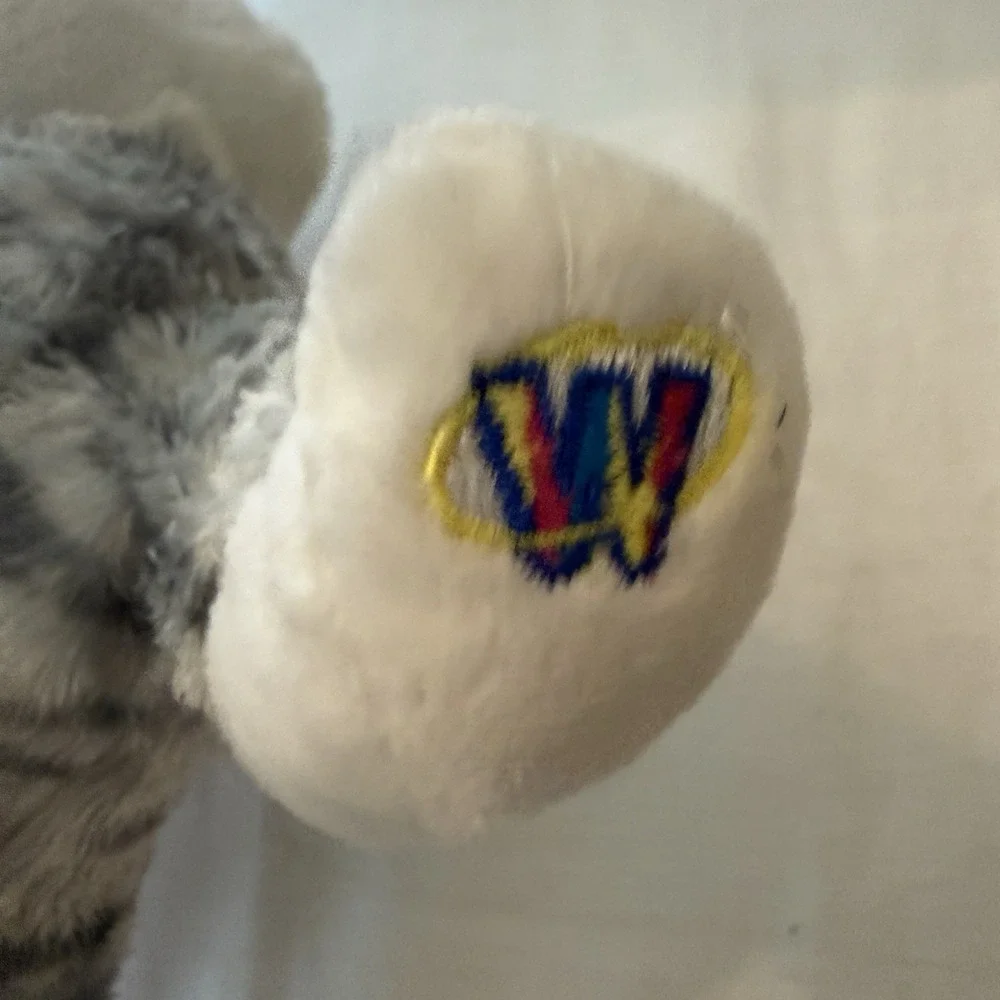 Webkinz Sterling Cheeky Cat HM496 Gray Striped Cat Plush Ganz No Code